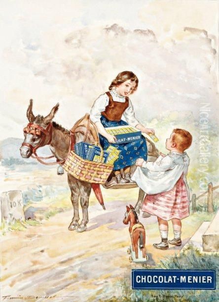 Yvonne Oil Painting by Firmin Bouisset