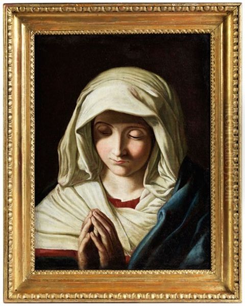 Madonna Im Gebet Oil Painting by Giovanni Battiata Salvi, Il Sassoferrato