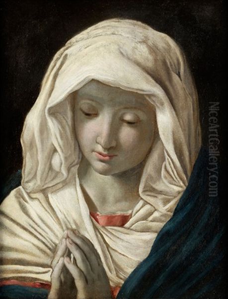 Die Heilige Jungfrau Im Gebet Oil Painting by Giovanni Battiata Salvi, Il Sassoferrato