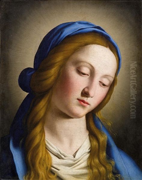 Madonna Oil Painting by Giovanni Battiata Salvi, Il Sassoferrato
