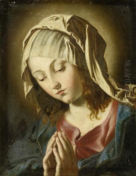 Betende Maria Oil Painting by Giovanni Battiata Salvi, Il Sassoferrato