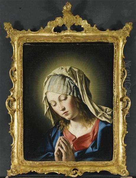 The Madonna Annunciate Oil Painting by Giovanni Battiata Salvi, Il Sassoferrato