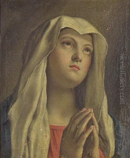 Vierge En Priere Oil Painting by Giovanni Battiata Salvi, Il Sassoferrato