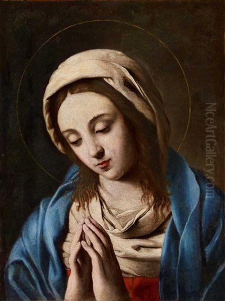 Betende Maria Oil Painting by Giovanni Battiata Salvi, Il Sassoferrato