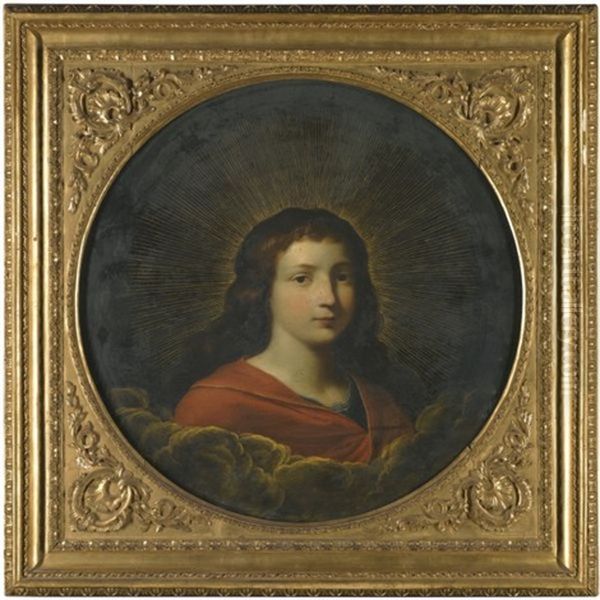 Christ Oil Painting by Giovanni Battiata Salvi, Il Sassoferrato