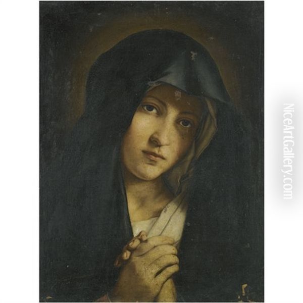 The Virgin At Prayer Oil Painting by Giovanni Battiata Salvi, Il Sassoferrato