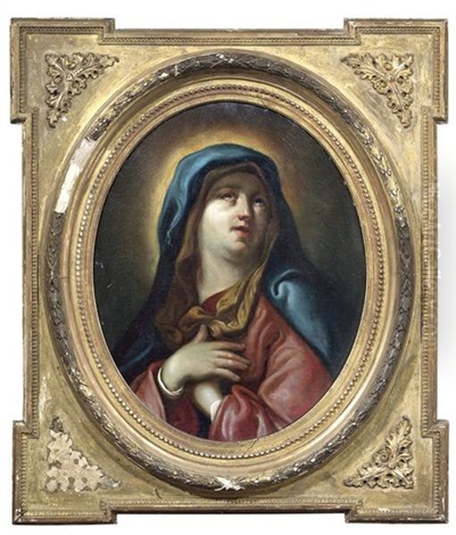 Madonna Im Gebet Oil Painting by Giovanni Battiata Salvi, Il Sassoferrato