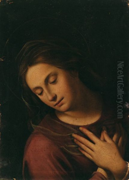 Verkundigungsmadonna, L'annunciata Oil Painting by Giovanni Battiata Salvi, Il Sassoferrato