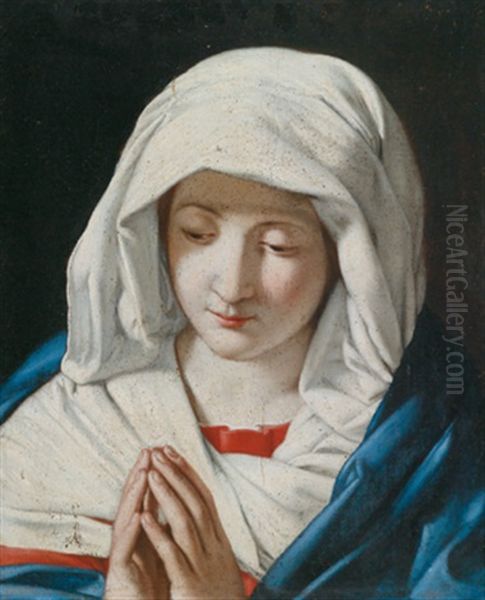 Madonna Oil Painting by Giovanni Battiata Salvi, Il Sassoferrato