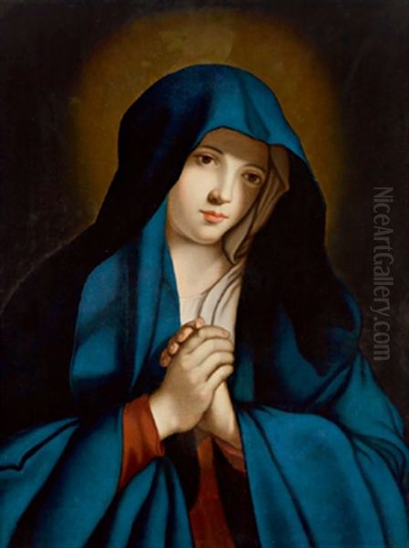 Madonna Oil Painting by Giovanni Battiata Salvi, Il Sassoferrato