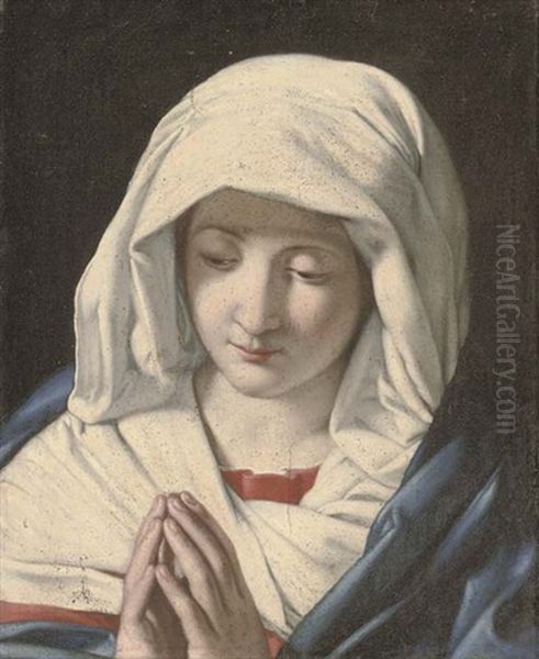 The Virgin At Prayer Oil Painting by Giovanni Battiata Salvi, Il Sassoferrato