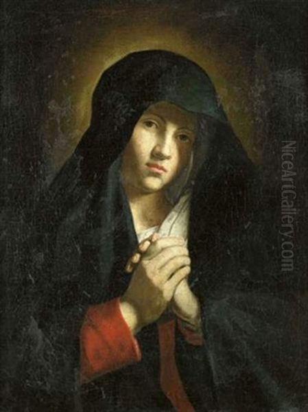 Vierge En Priere Oil Painting by Giovanni Battiata Salvi, Il Sassoferrato