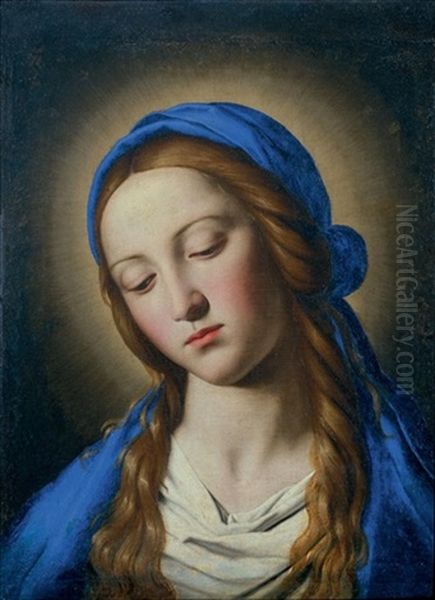 Madonna Oil Painting by Giovanni Battiata Salvi, Il Sassoferrato