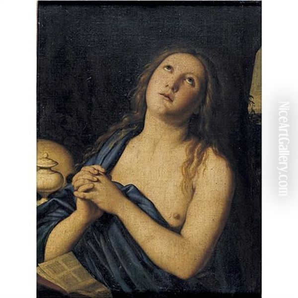 Penitent Magdalene Oil Painting by Giovanni Battiata Salvi, Il Sassoferrato