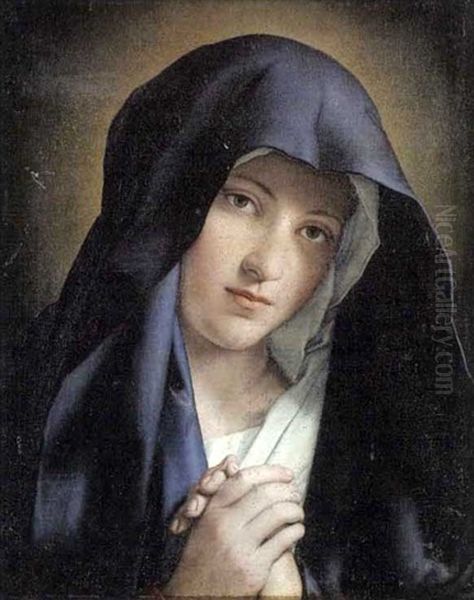 Vierge En Priere Oil Painting by Giovanni Battiata Salvi, Il Sassoferrato