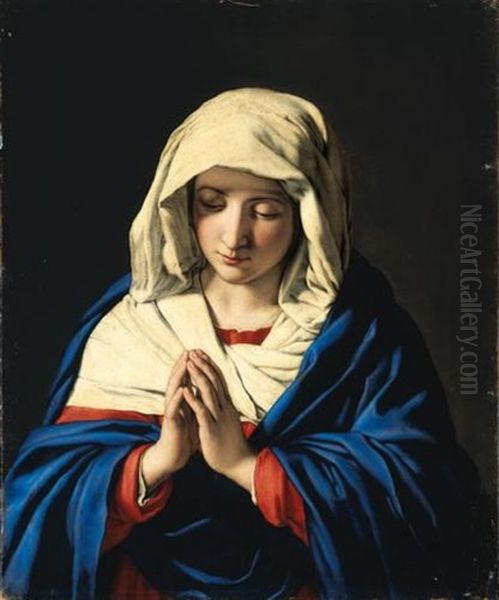 Madonna Oil Painting by Giovanni Battiata Salvi, Il Sassoferrato