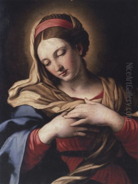 The Virgin Annunciate Oil Painting by Giovanni Battiata Salvi, Il Sassoferrato