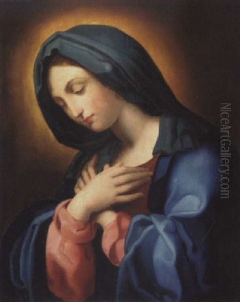 The Madonna Oil Painting by Giovanni Battiata Salvi, Il Sassoferrato