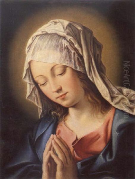 Madonna Oil Painting by Giovanni Battiata Salvi, Il Sassoferrato