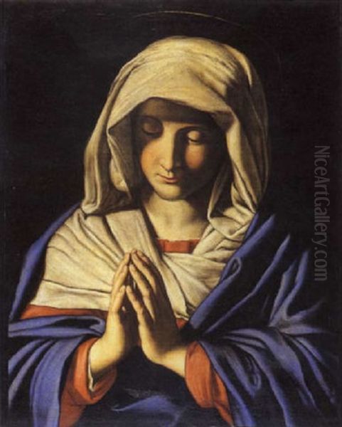 Madonna Oil Painting by Giovanni Battiata Salvi, Il Sassoferrato