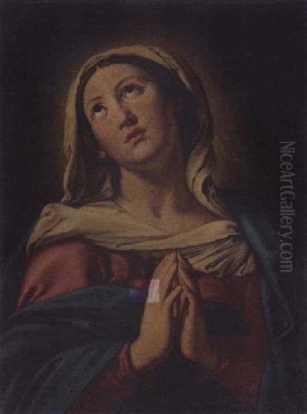The Virgin In Prayer Oil Painting by Giovanni Battiata Salvi, Il Sassoferrato