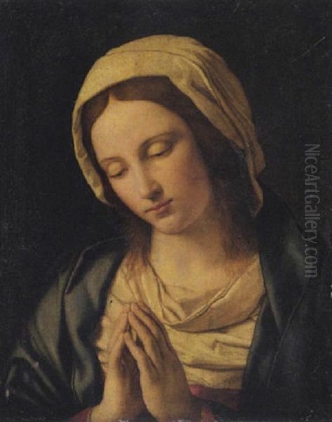 The Virgin At Prayer Oil Painting by Giovanni Battiata Salvi, Il Sassoferrato
