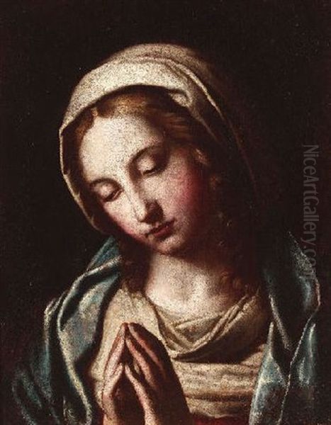 Die Betende Maria Oil Painting by Giovanni Battiata Salvi, Il Sassoferrato
