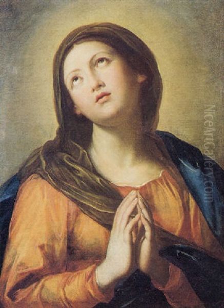 Madonna Orante Oil Painting by Giovanni Battiata Salvi, Il Sassoferrato
