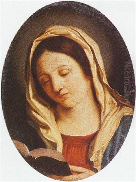 The Virgin Mary Reading Oil Painting by Giovanni Battiata Salvi, Il Sassoferrato