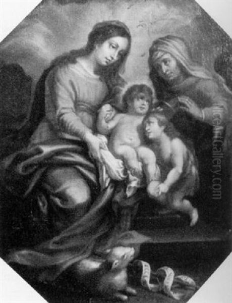 Lasciato Alle Sue Sorelle Oil Painting by Giovanni Battiata Salvi, Il Sassoferrato