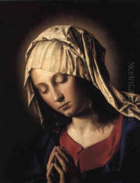 The Madonna In Prayer Oil Painting by Giovanni Battiata Salvi, Il Sassoferrato