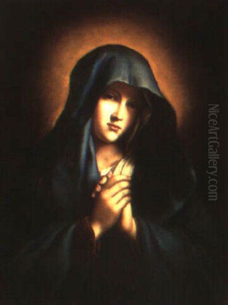 The Madonna Oil Painting by Giovanni Battiata Salvi, Il Sassoferrato