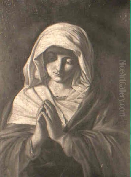 The Virgin Annunciate Oil Painting by Giovanni Battiata Salvi, Il Sassoferrato