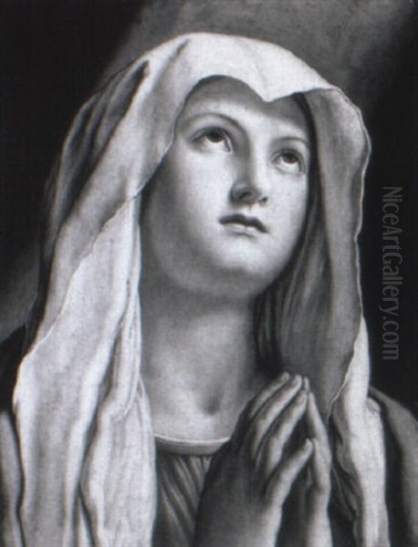 Vierge En Priere Oil Painting by Giovanni Battiata Salvi, Il Sassoferrato