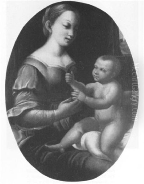 The Virgin And Child Oil Painting by Giovanni Battiata Salvi, Il Sassoferrato