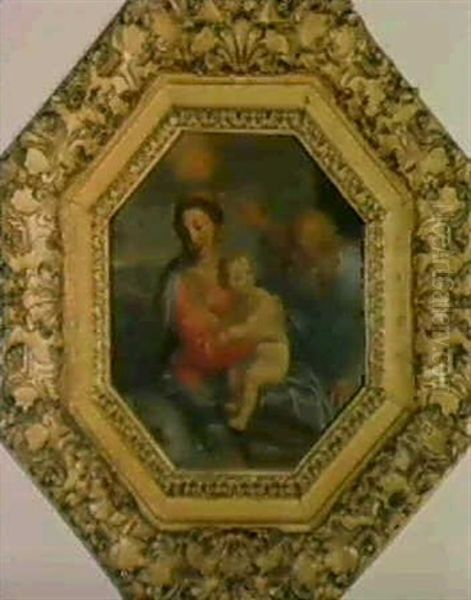 Sainte Famille Oil Painting by Giovanni Battiata Salvi, Il Sassoferrato
