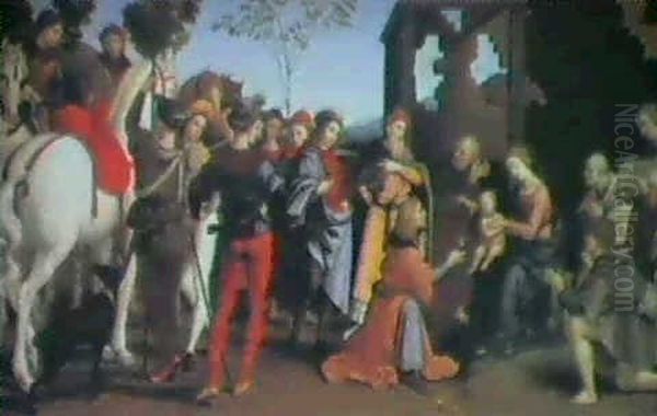 Ecole Italienne Oil Painting by Giovanni Battiata Salvi, Il Sassoferrato