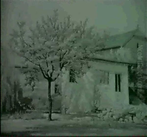 Dorfidylle Oil Painting by Louis Henri Salzmann