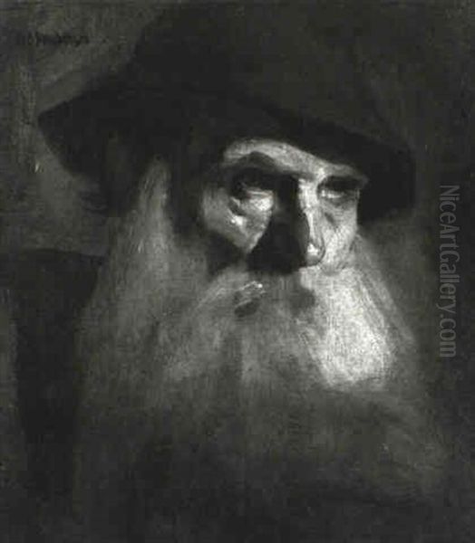 Alter Mann Mit Bart Oil Painting by Leo Samberger