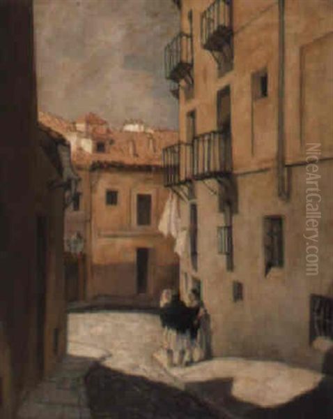 Mujeres De La Vida Oil Painting by Francisco Sancha y Lengo