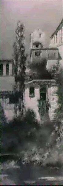 View Of Ronda, Andalucia, Spain Oil Painting by Emilio Sanchez-Perrier