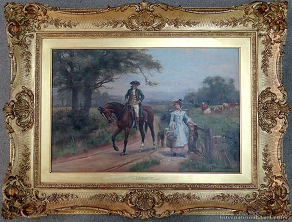 Nobody Ax'd You! Oil Painting by John Sanderson-Wells