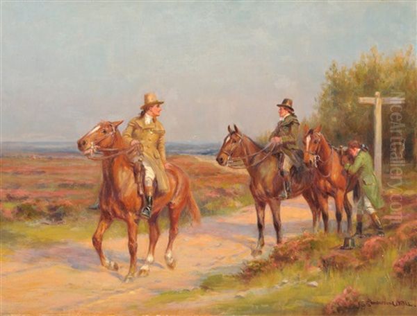 At The Crossroads Oil Painting by John Sanderson-Wells