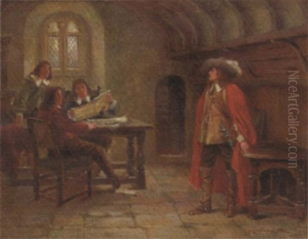 The Plan Oil Painting by John Sanderson-Wells