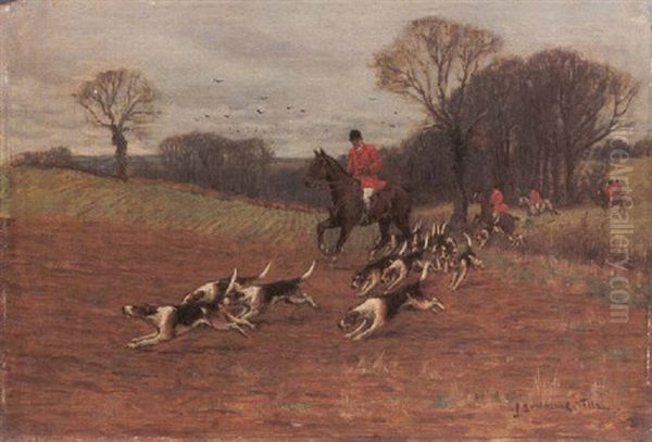 Caccia Alla Volpe Oil Painting by John Sanderson-Wells