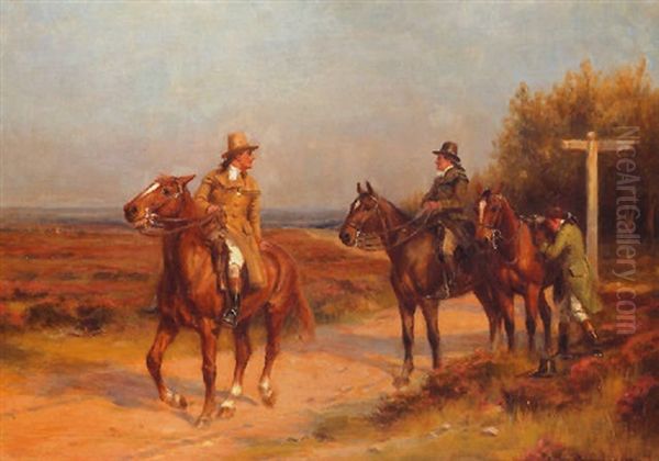 At The Crossroads Oil Painting by John Sanderson-Wells