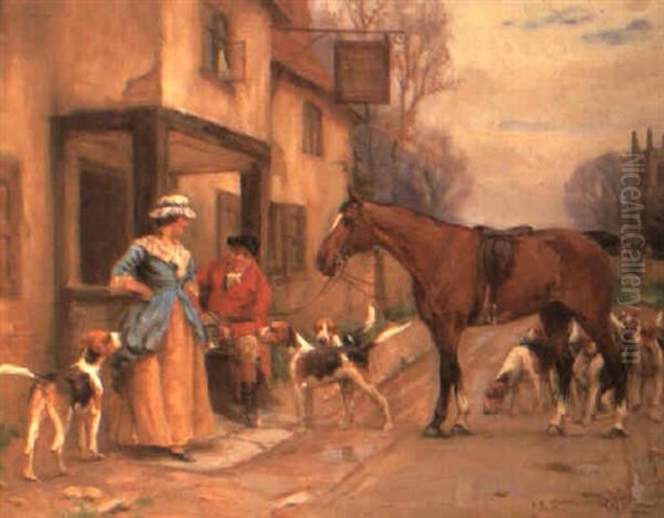 Halt For Refreshment Oil Painting by John Sanderson-Wells