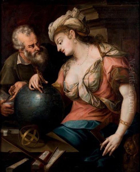 Allegorie Des Arts Liberaux Oil Painting by Joachim von, I Sandrart