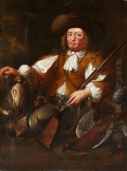 Portrait De Chasseur Oil Painting by Joachim von, I Sandrart