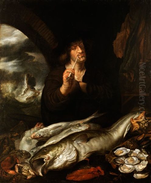 Allegorische Darstellung Des Monats Marz Oil Painting by Joachim von, I Sandrart